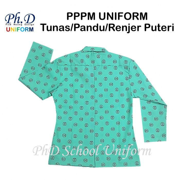 Phd Uniform Pandu Puteri Sekolah Pemimpin Officer Guru Persatuan Pandu Puteri Malaysia Pppm Lengan Panjang Girl Guide Uniform Long Sleeves