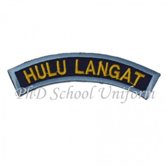 PhD Scout Embroidery Wording Badge State Lencana Pengakap Sulaman