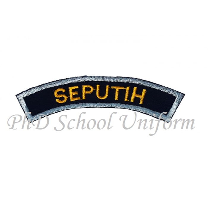 PhD Scout Embroidery Wording Badge State Lencana Pengakap Sulaman