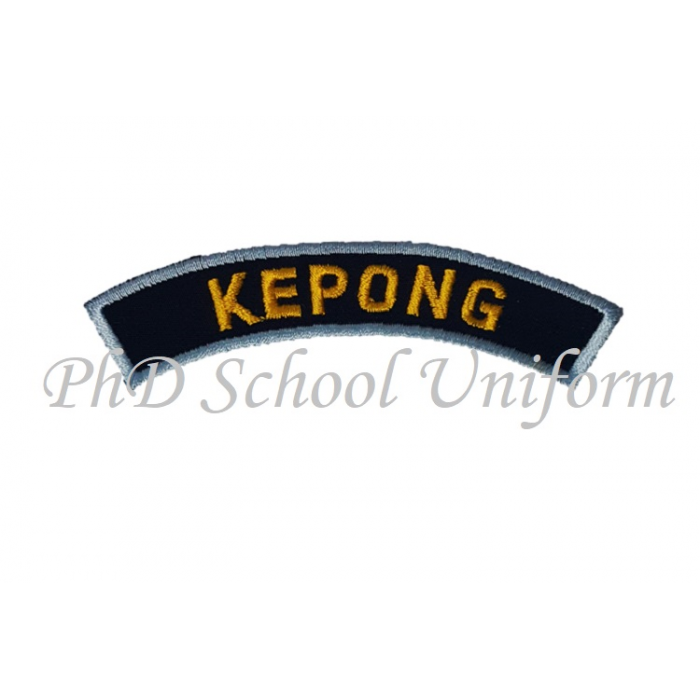 PhD Scout Embroidery Wording Badge State Lencana Pengakap Sulaman