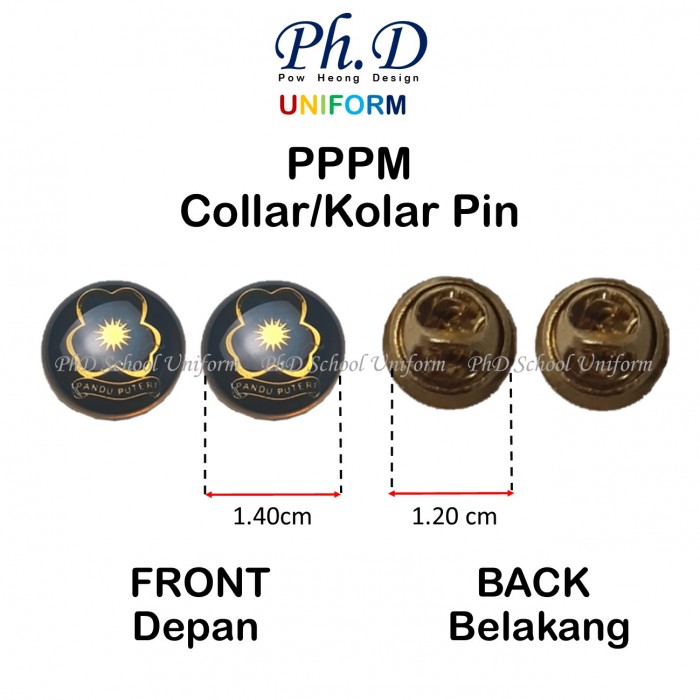 PhD Aksesori Persatuan Pandu Puteri MalaysiaPin KeahlianTunas,Pandu